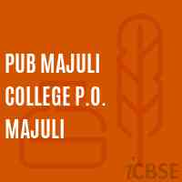 Pub Majuli College P.O. Majuli Logo