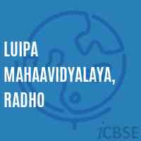 Luipa Mahaavidyalaya, Radho College Logo