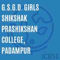 G.S.G.D. Girls Shikshak Prashikshan College, Padampur Logo