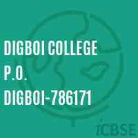 Digboi College P.O. Digboi-786171 Logo