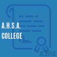 A.H.S.A. College Logo