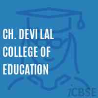 Ch. Devi Lal College of Education Logo
