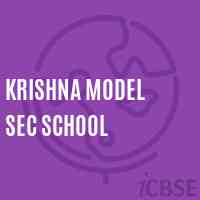 Krishna Model Sec School Logo