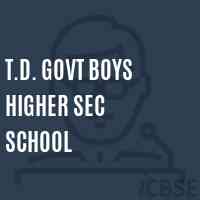 T.D. Govt Boys Higher Sec School Logo