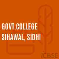 Govt.College Sihawal, Sidhi Logo
