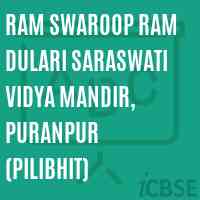 Ram Swaroop Ram Dulari Saraswati Vidya Mandir, Puranpur (Pilibhit) School Logo
