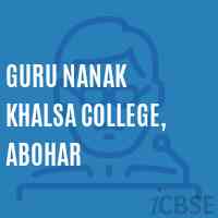 Guru Nanak Khalsa College, Abohar Logo