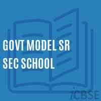 Govt Model Sr Sec School Logo