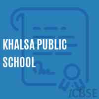 Khalsa Public School Logo
