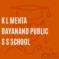 K L Mehta Dayanand Public S S School Logo