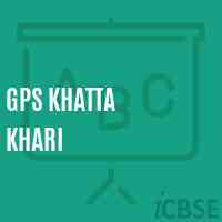 Gps Khatta Khari Primary School Logo