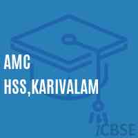 Amc Hss,Karivalam High School Logo