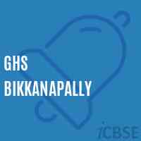 Ghs Bikkanapally Secondary School Logo