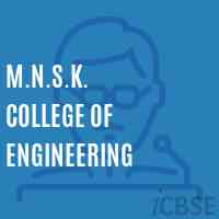 M.N.S.K. College of Engineering Logo