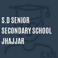 S.D Senior Secondary School Jhajjar Logo