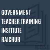Government Teacher Training Institute Raichur Logo