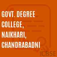 Govt. Degree College, Naikhari, Chandrabadni Logo
