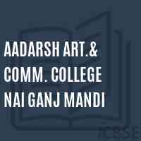 Aadarsh Art.& Comm. College Nai Ganj Mandi Logo
