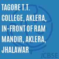 Tagore T.T. College, Aklera, In-front of Ram Mandir, Aklera, Jhalawar Logo
