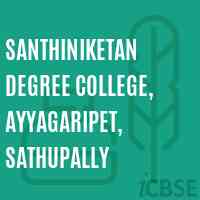 Santhiniketan Degree College, Ayyagaripet, Sathupally Logo