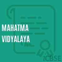 Mahatma Vidyalaya School Logo