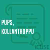 Pups, Kollanthoppu Primary School Logo