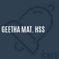 Geetha Mat. Hss Senior Secondary School Logo
