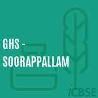 Ghs - Soorappallam Secondary School Logo