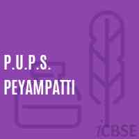 P.U.P.S. Peyampatti Primary School Logo