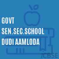 Govt Sen.Sec.School Dudi Aamloda Logo