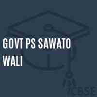 Govt Ps Sawato Wali Primary School Logo