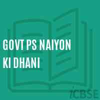 Govt Ps Naiyon Ki Dhani Primary School Logo