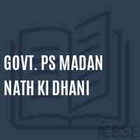 Govt. Ps Madan Nath Ki Dhani Primary School Logo