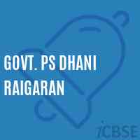 Govt. Ps Dhani Raigaran Middle School Logo