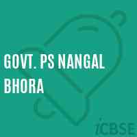 Govt. Ps Nangal Bhora Primary School Logo