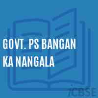 Govt. Ps Bangan Ka Nangala Primary School Logo