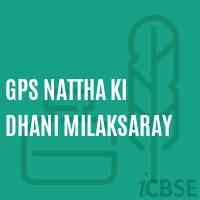 Gps Nattha Ki Dhani Milaksaray Primary School Logo