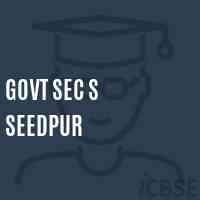 Govt Sec S Seedpur Secondary School Logo