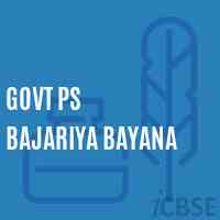 Govt Ps Bajariya Bayana Primary School Logo