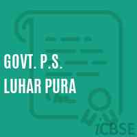 Govt. P.S. Luhar Pura Primary School Logo