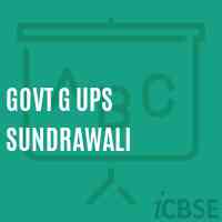 Govt G Ups Sundrawali Middle School Logo