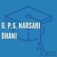 G. P.S. Narsari Dhani Primary School Logo