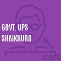 Govt. Ups Shaikhurd Middle School Logo