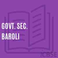Govt. Sec. Baroli Secondary School Logo