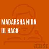 Madarsha Nida Ul Hack Primary School Logo