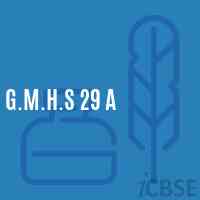 G.M.H.S 29 A Secondary School Logo