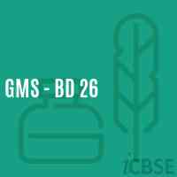 Gms - Bd 26 Middle School Logo