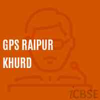 Gps Raipur Khurd Primary School Logo