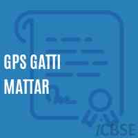 Gps Gatti Mattar Primary School Logo