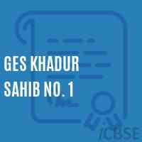 Ges Khadur Sahib No. 1 Primary School Logo